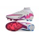 Scarpe Nike Zoom Mercurial Superfly 9 Elite FG Bianco Rosa Blu