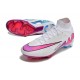 Scarpe Nike Zoom Mercurial Superfly 9 Elite FG Bianco Rosa Blu