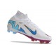 Scarpe Nike Zoom Mercurial Superfly 9 Elite FG Bianco Rosa Blu