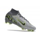 Scarpe Nike Zoom Mercurial Superfly 9 Elite FG Grigio Nero Verde