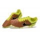 Nuovo Scarpe Calcetto Nike Tiempo Legend V FG ACC Canvas Nero Volt