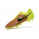Nuovo Scarpe Calcetto Nike Tiempo Legend V FG ACC Canvas Nero Volt