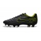 Nuovo Scarpe Calcetto Nike Tiempo Legend V FG ACC Antracide Nero Volt