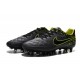 Nuovo Scarpe Calcetto Nike Tiempo Legend V FG ACC Antracide Nero Volt