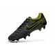 Nuovo Scarpe Calcetto Nike Tiempo Legend V FG ACC Antracide Nero Volt