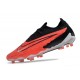 Scarpe da Calcio Nike Phantom GX Elite FG Cremisi Vivace Nero Bianco