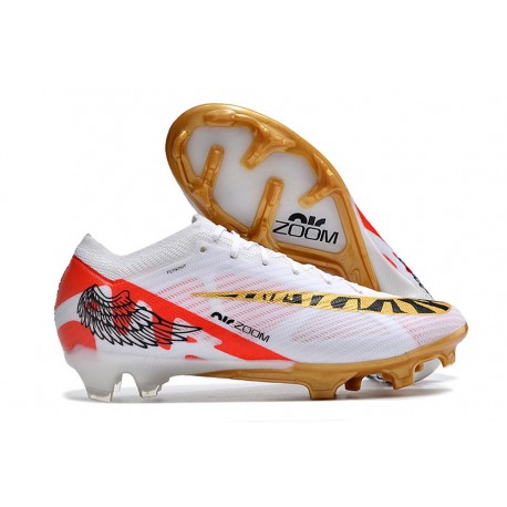 Nike Zoom Mercurial Vapor 15 Elite FG Bianco Rosso Oro