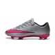 Nike Mercurial Vapor 10 FG Scarpe da Calcio Grigio Lupo Rosa Hyper