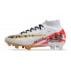 Scarpe Nike Zoom Mercurial Superfly 9 Elite FG MR Bianco Rosso Oro