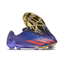 Scarpe da Calcio Adidas X Crazyfast.+ FG Salah - Violeta Rosso Blu