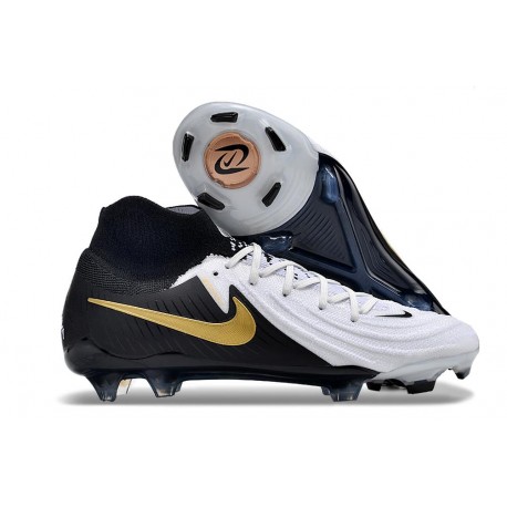 Nike Phantom Luna II Elite FG Bianco Nero Oro Metallizzato