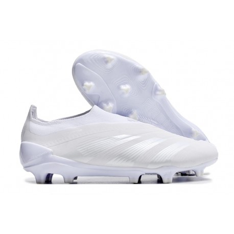 adidas Predator Elite Senza Lacci FG Senza Lacci Bianco Argento Met