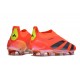 Scarpe adidas Predator Elite Senza Lacci FG Rosso Negro Giallo