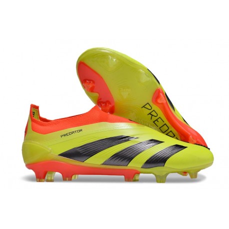 Scarpe adidas Predator Elite Senza Lacci FG Giallo Nero Rosso