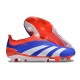 Scarpe adidas Predator Elite Senza Lacci FG Blu Bianco Rosso