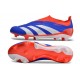 Scarpe adidas Predator Elite Senza Lacci FG Blu Bianco Rosso