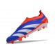 Scarpe adidas Predator Elite Senza Lacci FG Blu Bianco Rosso