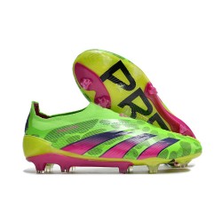 Scarpe adidas Predator Elite Senza Lacci FG Team Verde Solare Team Shock Giallo Lucid Lemon