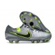 Scarpe Calcio Nike Tiempo Legend 10 Elite FG Grigio Nero Verde