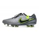 Scarpe Calcio Nike Tiempo Legend 10 Elite FG Grigio Nero Verde