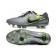 Scarpe Calcio Nike Tiempo Legend 10 Elite FG Grigio Nero Verde