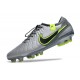 Scarpe Calcio Nike Tiempo Legend 10 Elite FG Grigio Nero Verde