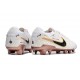 Scarpe Calcio Nike Tiempo Legend 10 Elite FG Bianco Oro Nero