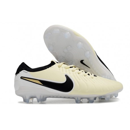 Scarpe Calcio Nike Tiempo Legend 10 Elite FG Lemonade Nero