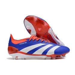 adidas Predator 24 Elite FG Blu Bianco Rosso