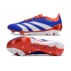 adidas Predator 24 Elite FG Blu Bianco Rosso