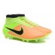 Scarpe da Calcio Nuovo Nike Magista Obra FG Pelle Giallo Verde Nero