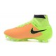 Scarpe da Calcio Nuovo Nike Magista Obra FG Pelle Giallo Verde Nero