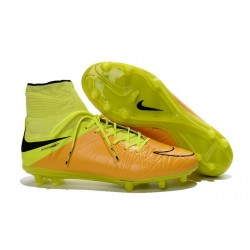 Nike 2016 Scarpette Calcio Hypervenom Phantom 2 FG ACC Pelle Giallo Nero