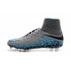 Nike 2016 Scarpe da Calcio Hypervenom Phantom II FG Grigio Blu Nero