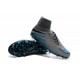 Nike 2016 Scarpe da Calcio Hypervenom Phantom II FG Grigio Blu Nero