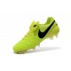 Nike Tiempo Legend VI FG Nuovo 2016 Scarpe da Calcio Volt Nero