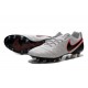 Nike Tiempo Legend VI FG Nuovo 2016 Scarpe da Calcio Platino Puro Arancione Hyper