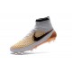 Scarpe da Calcio Nuovo Nike Magista Obra FG Bianco Oro