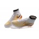 Scarpe da Calcio Nuovo Nike Magista Obra FG Bianco Oro