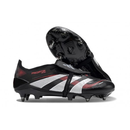 Scarpe da Calcio adidas Predator Elite FT FG Nero Grigio 4 Rosso Lucido