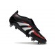 Scarpe da Calcio adidas Predator Elite FT FG Nero Grigio 4 Rosso Lucido