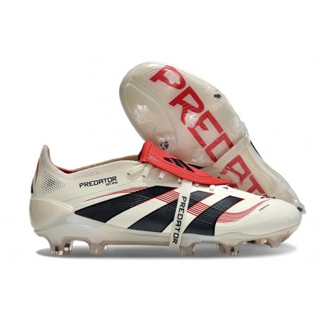 Scarpe adidas Predator Elite FT FG Bianco Off Nero Core Rubino Puro