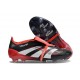 Scarpe da Calcio adidas Predator Elite FT FG X MOMENTS Nero Bianco Rosso Vivido