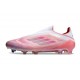 adidas F50 Elite Laceless FG Scarpe Rosa Bianco