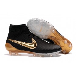 Scarpe da Calcio Nuovo Nike Magista Obra FG Nero Oro