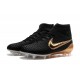 Scarpe da Calcio Nuovo Nike Magista Obra FG Nero Oro