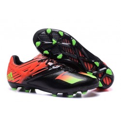 Nuove 2016 Scarpe da Calcio adidas MESSI 15.1 FG Nero Verde Rosso