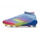 Scarpa adidas F50 Elite Mid FG Blu Fusion Limone Lucido Rosa Lucido