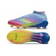 Scarpa adidas F50 Elite Mid FG Blu Fusion Limone Lucido Rosa Lucido