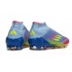 Scarpa adidas F50 Elite Mid FG Blu Fusion Limone Lucido Rosa Lucido
